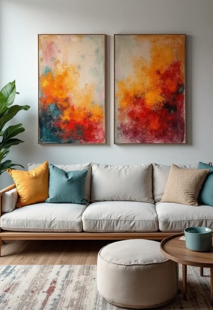25 Aesthetic Handmade Room Decor Projects For Modern Homes 10 25 Aesthetic Handmade Room Decor Projects For Modern Homes - 4. DIY Canvas Art