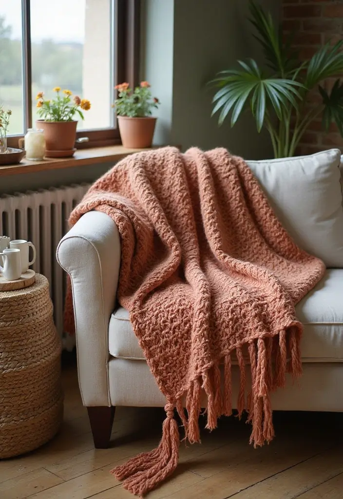 25 Aesthetic Handmade Room Decor Projects For Modern Homes 15 25 Aesthetic Handmade Room Decor Projects For Modern Homes - 7. Cozy Knitted Throws