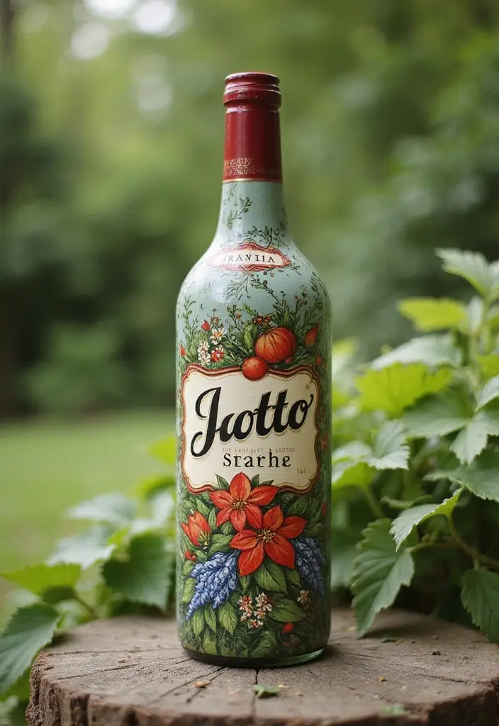 25 Bottle Painting Ideas With Acrylics For Handmade Home Decor 40 25 Bottle Painting Ideas With Acrylics For Handmade Home Decor - 12. Personalized Name Bottles