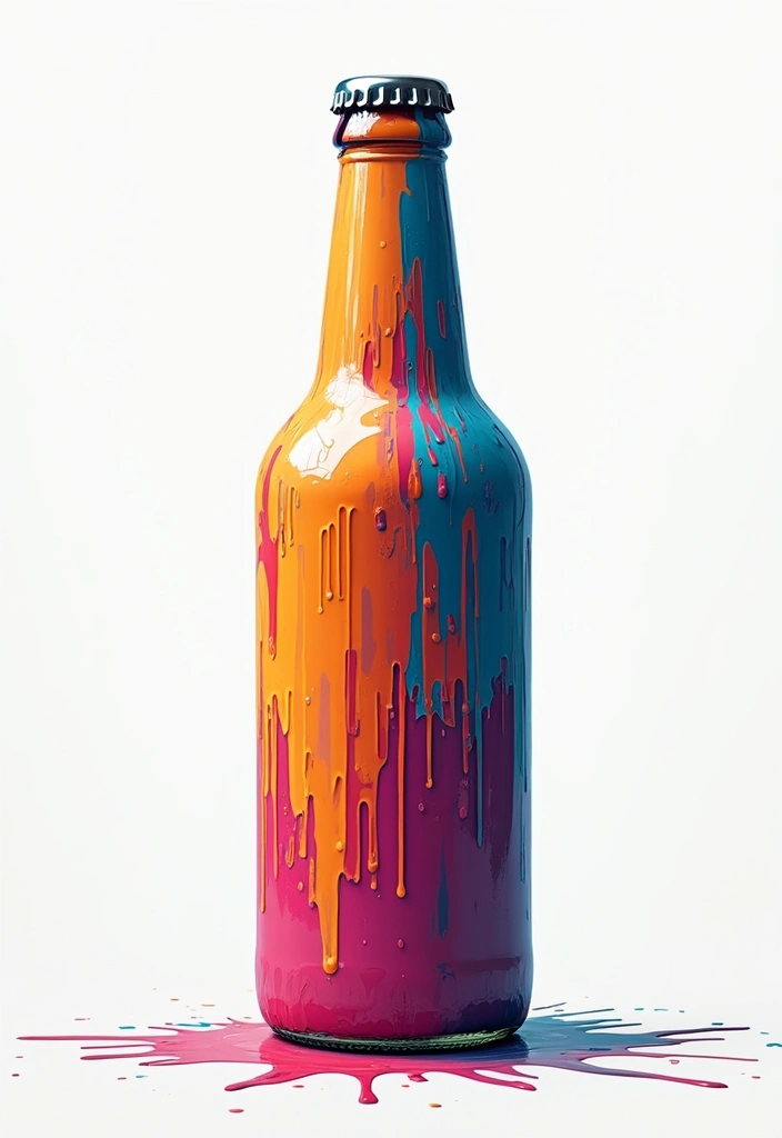 25 Bottle Painting Ideas With Acrylics For Handmade Home Decor 58 25 Bottle Painting Ideas With Acrylics For Handmade Home Decor - 18. Artistic Drip Paint Bottles