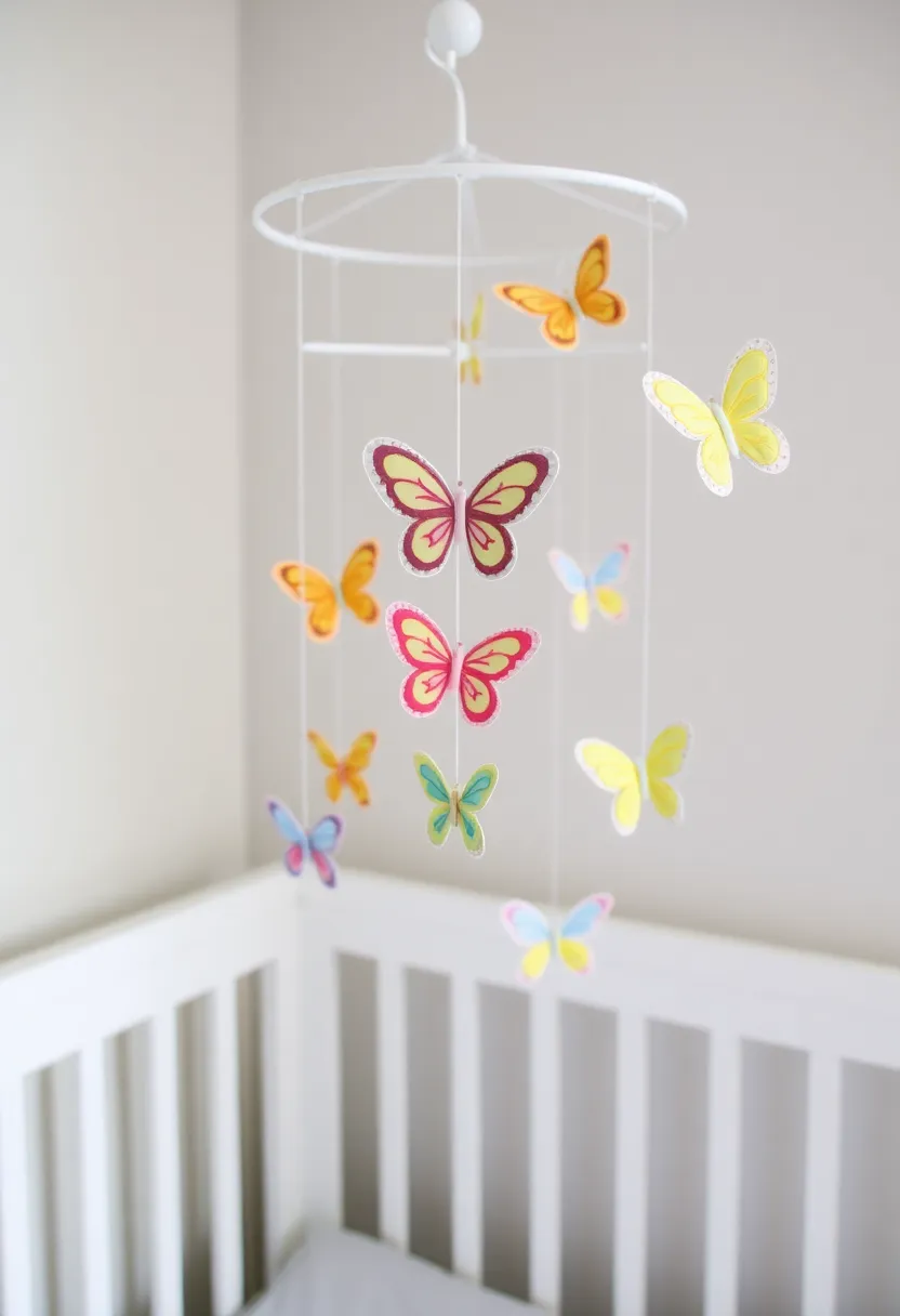 25 Handmade Butterfly Fabric Decor Ideas To Brighten Walls 35 25 Handmade Butterfly Fabric Decor Ideas To Brighten Walls - 11. Butterfly Fabric Mobile