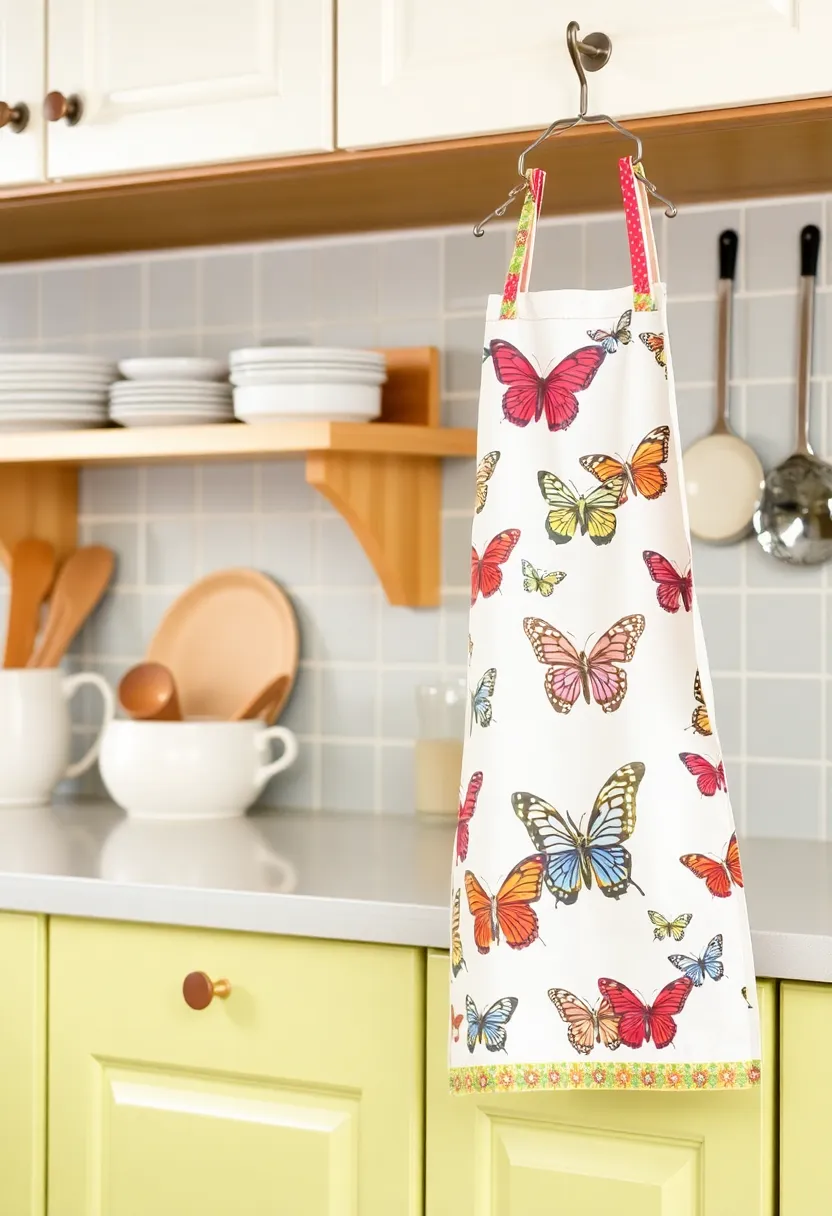25 Handmade Butterfly Fabric Decor Ideas To Brighten Walls 83 25 Handmade Butterfly Fabric Decor Ideas To Brighten Walls - 23. Butterfly Fabric Aprons