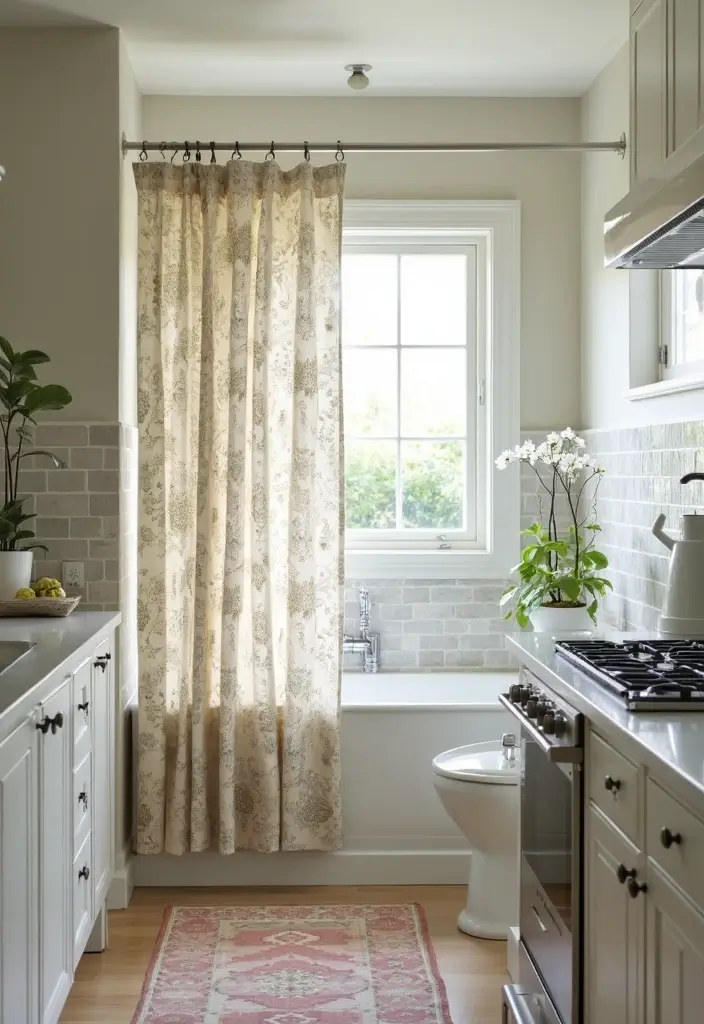 25 Handmade Cotton Kitchen Decor Ideas You’ll Adore 17 25 Handmade Cotton Kitchen Decor Ideas You’ll Adore - 11. Stylish Cotton Shower Curtains