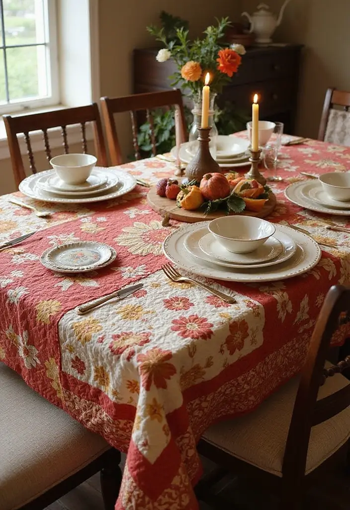 25 Handmade Cotton Kitchen Decor Ideas You’ll Adore 18 25 Handmade Cotton Kitchen Decor Ideas You’ll Adore - 12. Quilted Cotton Tablecloths