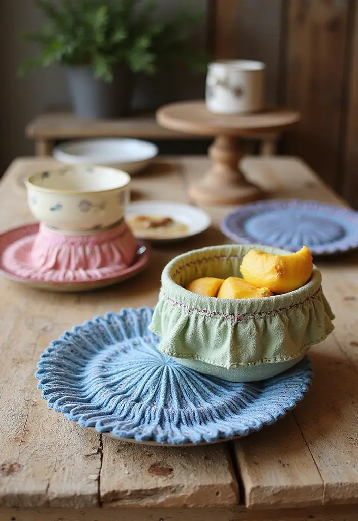 25 Handmade Cotton Kitchen Decor Ideas You’ll Adore 22 25 Handmade Cotton Kitchen Decor Ideas You’ll Adore - 16. Cotton Dish Covers