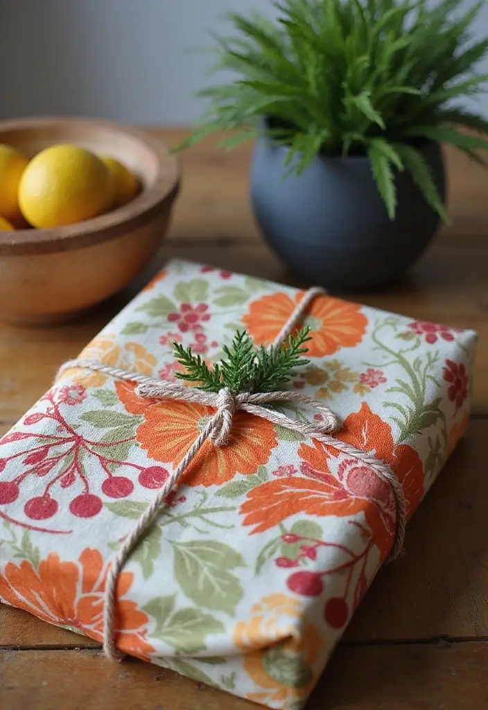 25 Handmade Cotton Kitchen Decor Ideas You’ll Adore 31 25 Handmade Cotton Kitchen Decor Ideas You’ll Adore - 21. Cotton Gift Wraps
