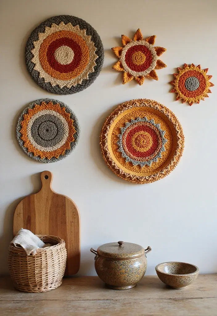 25 Handmade Cotton Kitchen Decor Ideas You’ll Adore 11 25 Handmade Cotton Kitchen Decor Ideas You’ll Adore - 5. Decorative Cotton Wall Hangings