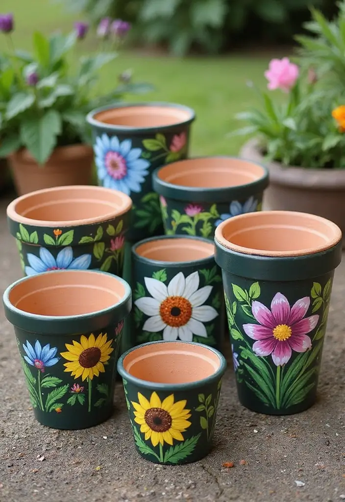 25 Handmade Floral Decor Projects For Every Season 68 25 Handmade Floral Decor Projects For Every Season - 22. Flower Pot Painting