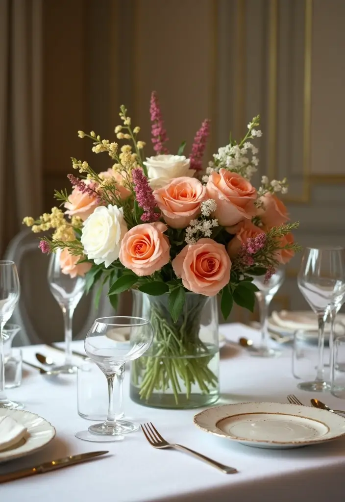 25 Handmade Floral Decor Projects For Every Season 75 25 Handmade Floral Decor Projects For Every Season - 23. Seasonal Flower Table Centerpieces