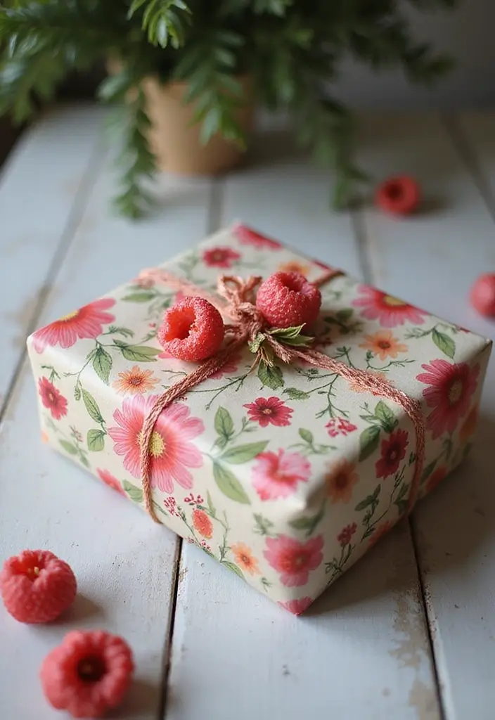 25 Handmade Floral Decor Projects For Every Season 79 25 Handmade Floral Decor Projects For Every Season - 25. Handmade Floral Gift Wrap