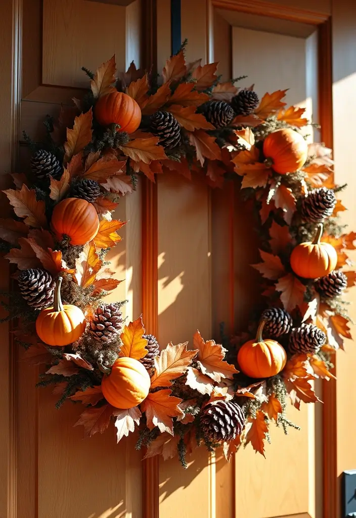 25 Handmade Floral Decor Projects For Every Season 9 25 Handmade Floral Decor Projects For Every Season - 3. Autumn Wreath with Natural Elements