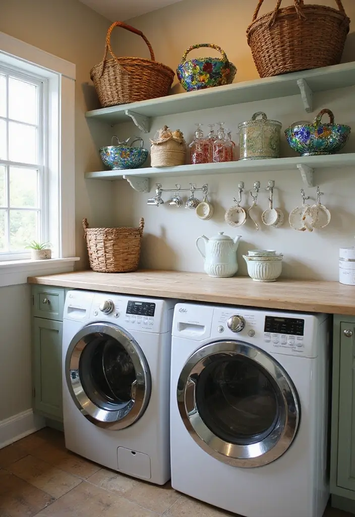 25 Handmade Laundry Basket Decor Ideas You’ll Love 44 25 Handmade Laundry Basket Decor Ideas You’ll Love - 20. Stained Glass Decor Baskets