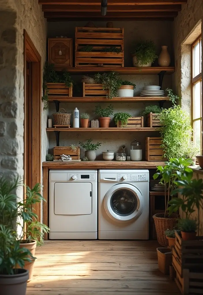 25 Handmade Laundry Basket Decor Ideas You’ll Love 7 25 Handmade Laundry Basket Decor Ideas You’ll Love - 7. Rustic Wooden Crates