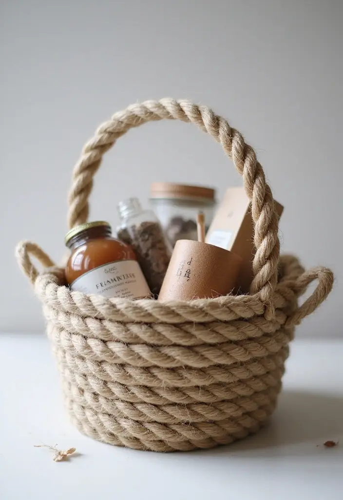 25 Handmade Rope Basket Decor Ideas That Impress 39 25 Handmade Rope Basket Decor Ideas That Impress - 15. Unique Gift Wrapping Ideas