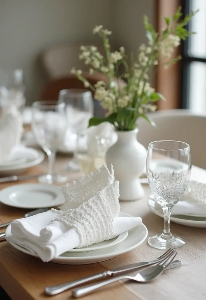 25 Handmade White Crochet Decor Ideas For Minimalist Spaces 49 25 Handmade White Crochet Decor Ideas For Minimalist Spaces - 21. Crochet Napkin Holders