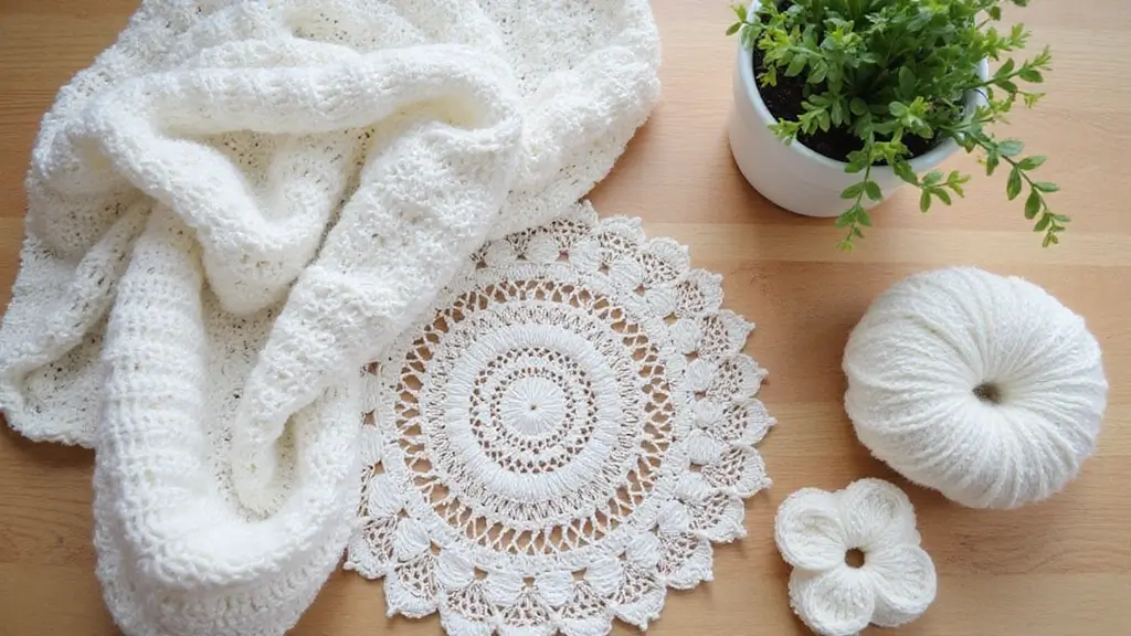 25 Handmade White Crochet Decor Ideas For Minimalist Spaces