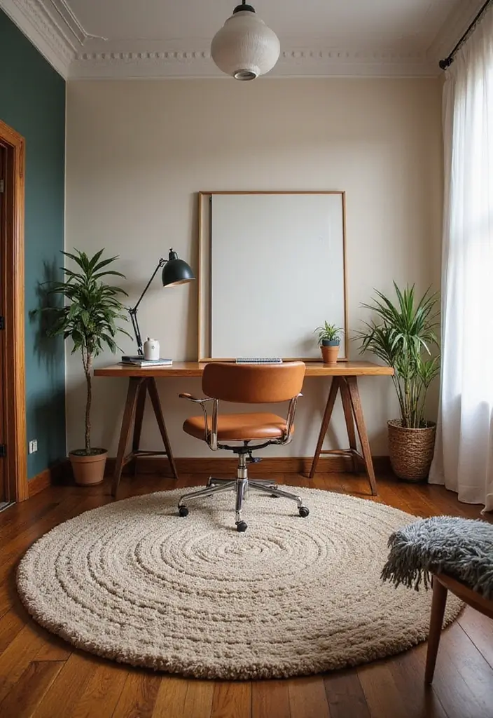 25 Handmade Wool Rug Decor Ideas To Warm Your Space 60 25 Handmade Wool Rug Decor Ideas To Warm Your Space - 14. Textured Comfort in Home Offices