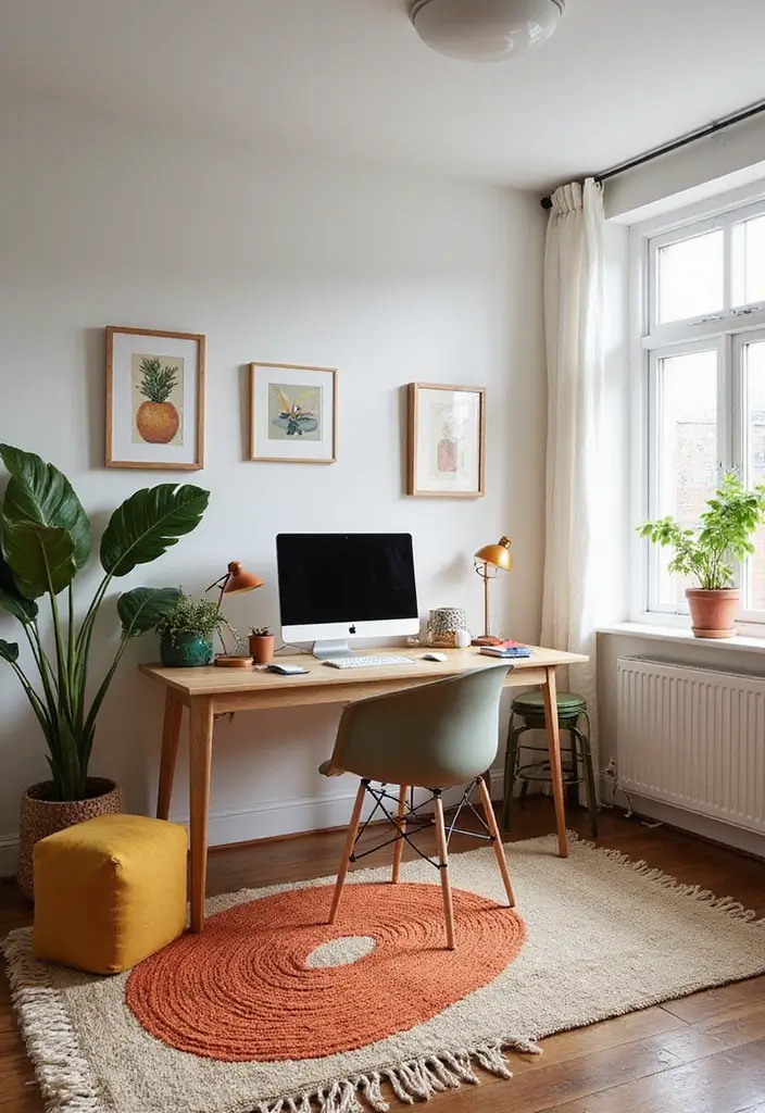 25 Handmade Wool Rug Decor Ideas To Warm Your Space 93 25 Handmade Wool Rug Decor Ideas To Warm Your Space - 21. Artisanal Touch in Office Decor