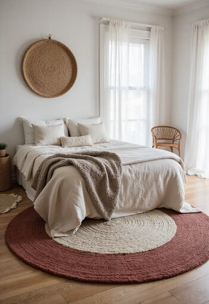 25 Handmade Wool Rug Decor Ideas To Warm Your Space 31 25 Handmade Wool Rug Decor Ideas To Warm Your Space - 7. Cozy Layering in the Bedroom