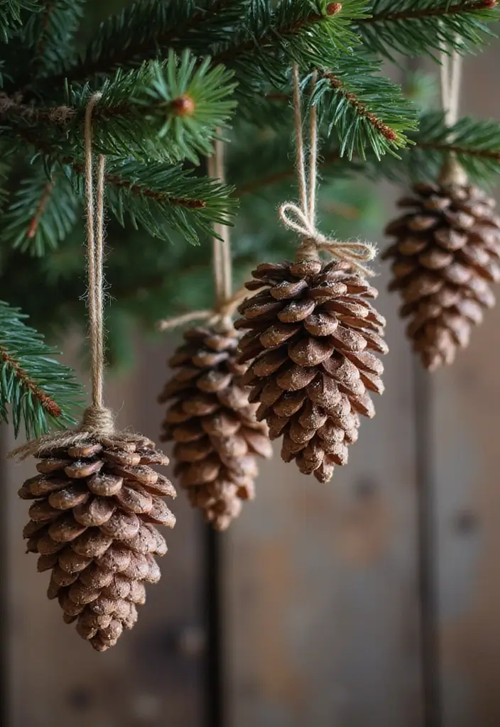 26 Christmas Decor Ideas Handmade With Love 1 26 Christmas Decor Ideas Handmade With Love - 1. Natural Pinecone Ornaments