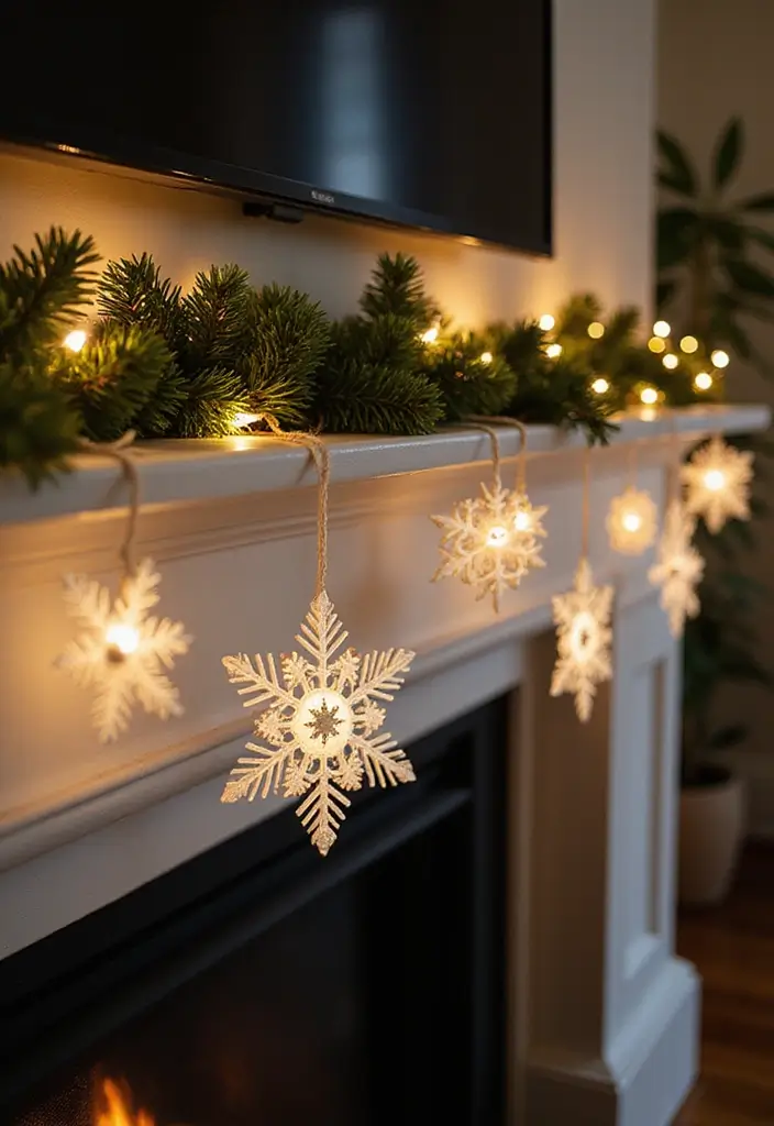 26 Christmas Decor Ideas Handmade With Love 25 26 Christmas Decor Ideas Handmade With Love - 11. Handcrafted Snowflake Garlands