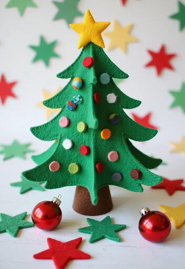 26 Christmas Decor Ideas Handmade With Love 26 26 Christmas Decor Ideas Handmade With Love - 12. DIY Felt Christmas Tree