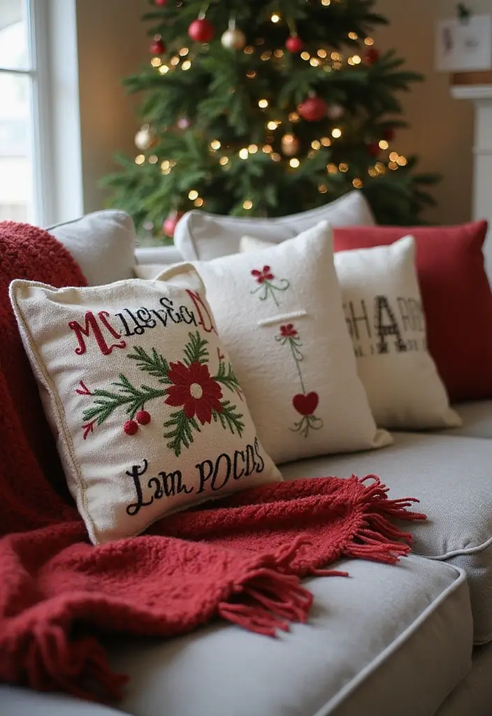 26 Christmas Decor Ideas Handmade With Love 39 26 Christmas Decor Ideas Handmade With Love - 17. Handmade Holiday Pillows