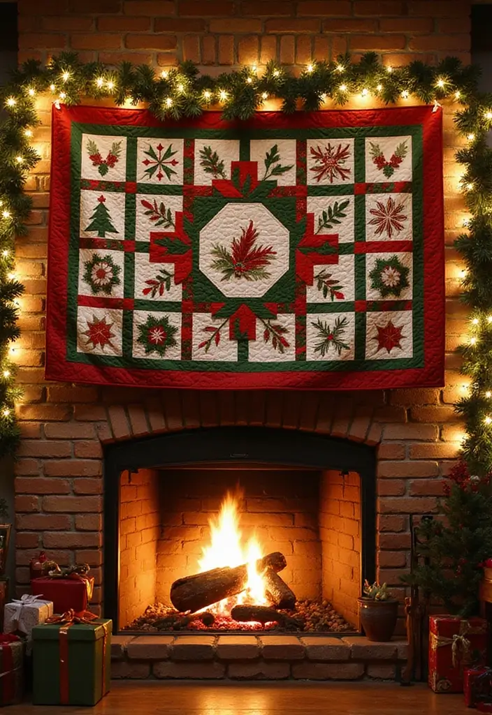 26 Christmas Decor Ideas Handmade With Love 16 26 Christmas Decor Ideas Handmade With Love - 8. Handcrafted Quilt Banners