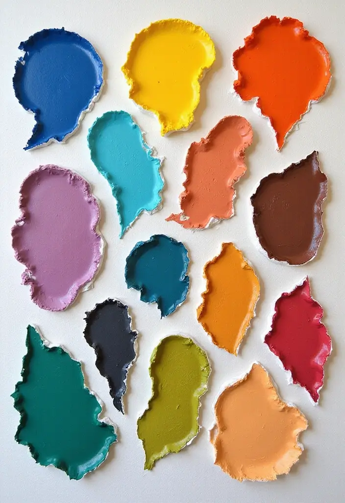 26 Creative Ways To Make Handmade Wall Decor At Home 38 26 Creative Ways To Make Handmade Wall Decor At Home - 10. Paint Swatch Art