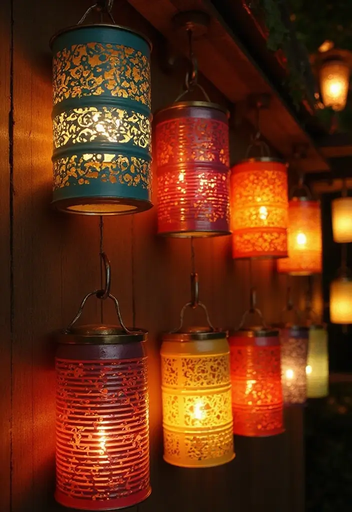 26 Creative Ways To Make Handmade Wall Decor At Home 40 26 Creative Ways To Make Handmade Wall Decor At Home - 12. Tin Can Lanterns