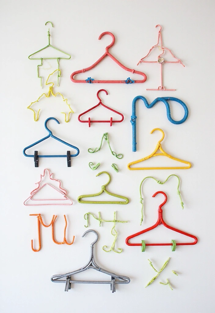 26 Creative Ways To Make Handmade Wall Decor At Home 57 26 Creative Ways To Make Handmade Wall Decor At Home - 19. Upcycled Wire Hangers Art