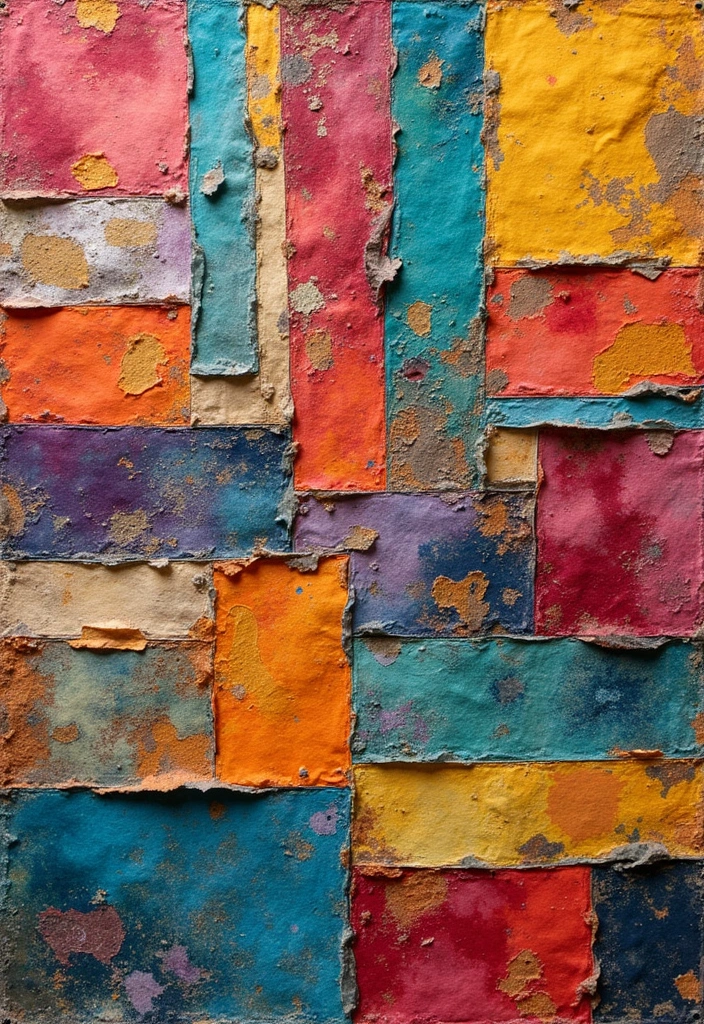 26 Creative Ways To Make Handmade Wall Decor At Home 2 26 Creative Ways To Make Handmade Wall Decor At Home - 2. Fabric Scraps Collage