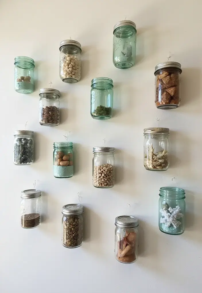 26 Creative Ways To Make Handmade Wall Decor At Home 63 26 Creative Ways To Make Handmade Wall Decor At Home - 25. Upcycled Glass Jar Display