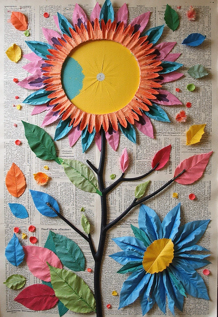 26 Creative Ways To Make Handmade Wall Decor At Home 9 26 Creative Ways To Make Handmade Wall Decor At Home - 3. Recycled Paper Art