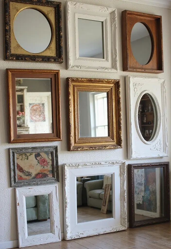 26 Creative Ways To Make Handmade Wall Decor At Home 21 26 Creative Ways To Make Handmade Wall Decor At Home - 5. Old Frames Reimagined