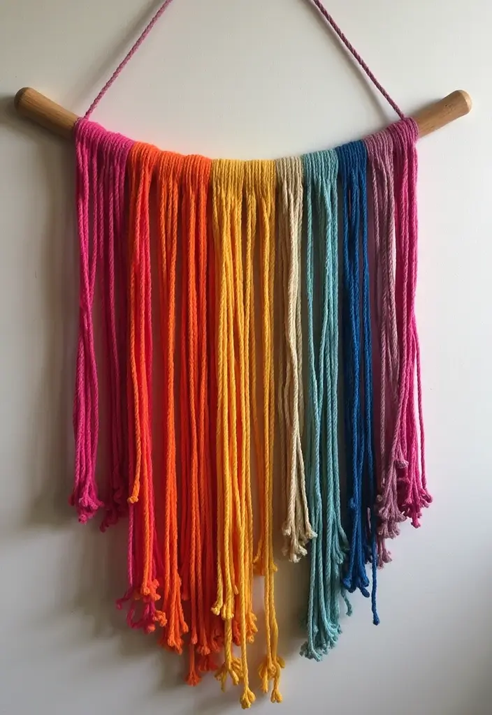 26 Creative Ways To Make Handmade Wall Decor At Home 36 26 Creative Ways To Make Handmade Wall Decor At Home - 8. Yarn Wall Art
