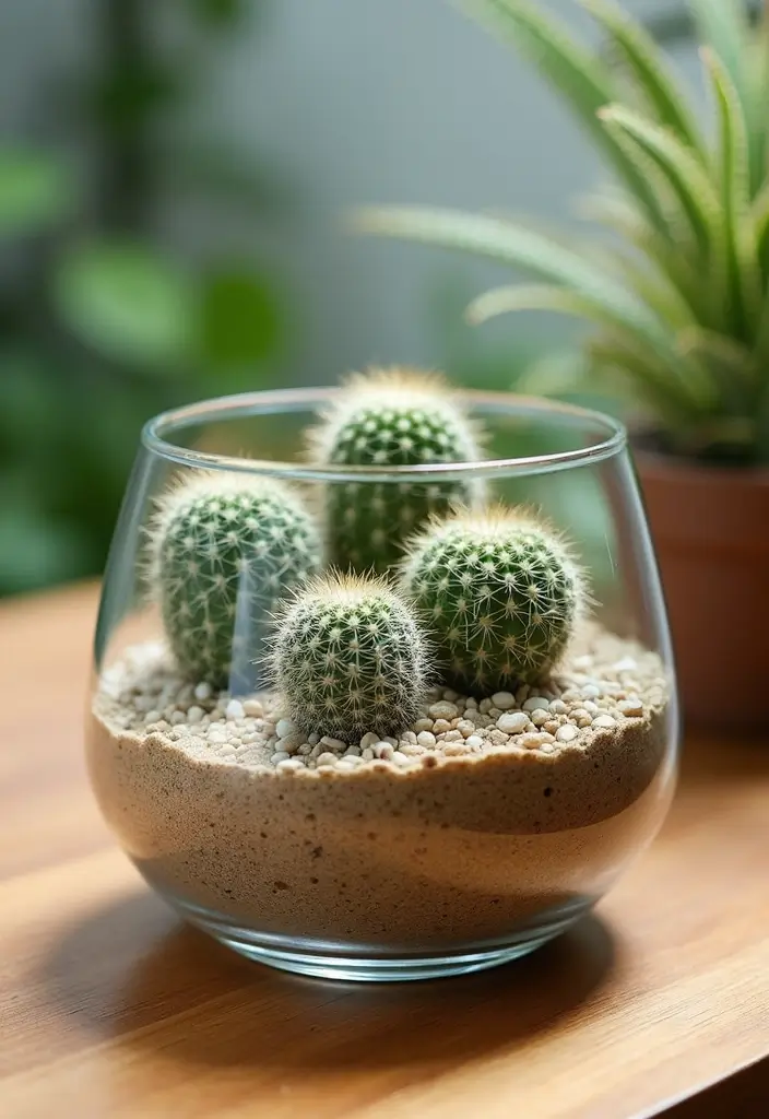 26 Handmade Cactus Decor Ideas For Desert-Inspired Spaces 32 26 Handmade Cactus Decor Ideas For Desert-Inspired Spaces - 10. DIY Cactus Terrariums