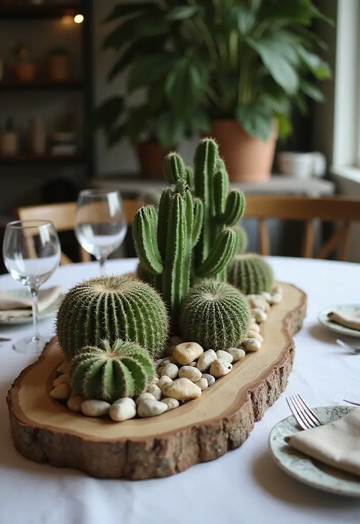 26 Handmade Cactus Decor Ideas For Desert-Inspired Spaces 53 26 Handmade Cactus Decor Ideas For Desert-Inspired Spaces - 17. Cactus Table Centerpieces