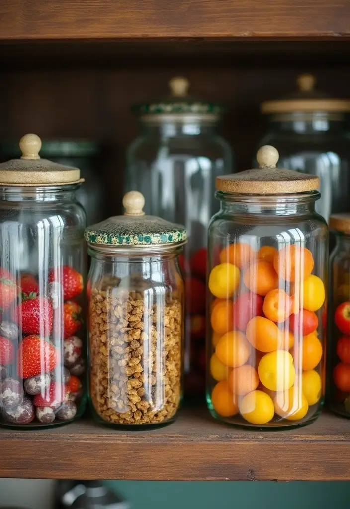 26 Handmade Country Decor Inspirations For Cozy Homes 36 26 Handmade Country Decor Inspirations For Cozy Homes - 10. Vintage Glass Jars as Storage
