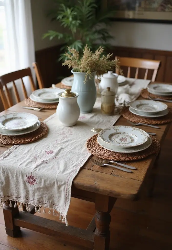 26 Handmade Country Decor Inspirations For Cozy Homes 54 26 Handmade Country Decor Inspirations For Cozy Homes - 16. Country-Style Table Runners