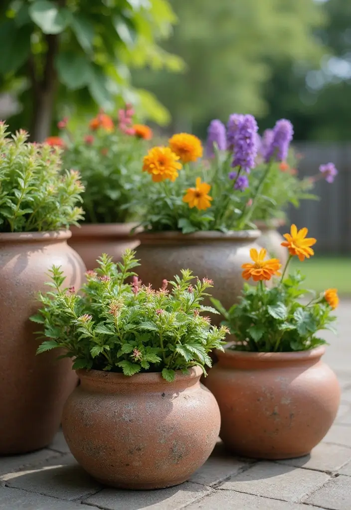 26 Handmade Country Decor Inspirations For Cozy Homes 61 26 Handmade Country Decor Inspirations For Cozy Homes - 23. Rustic Flower Pots