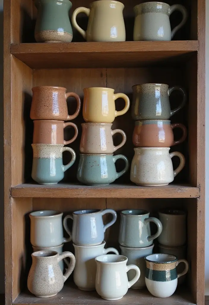 26 Handmade Country Decor Inspirations For Cozy Homes 63 26 Handmade Country Decor Inspirations For Cozy Homes - 25. Handmade Pottery Mugs