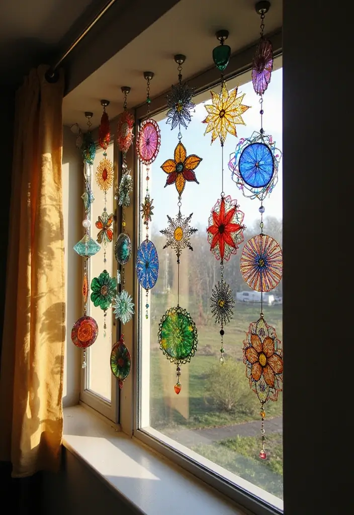 26 Handmade Glass Decor Ideas With Elegant Touches 1 26 Handmade Glass Decor Ideas With Elegant Touches - 1. Elegant Suncatchers