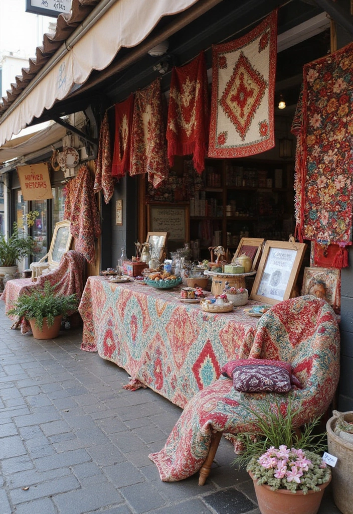 26 Handmade Market Stall Decor Ideas For Crafters 80 26 Handmade Market Stall Decor Ideas For Crafters - 24. Handcrafted Textile Art