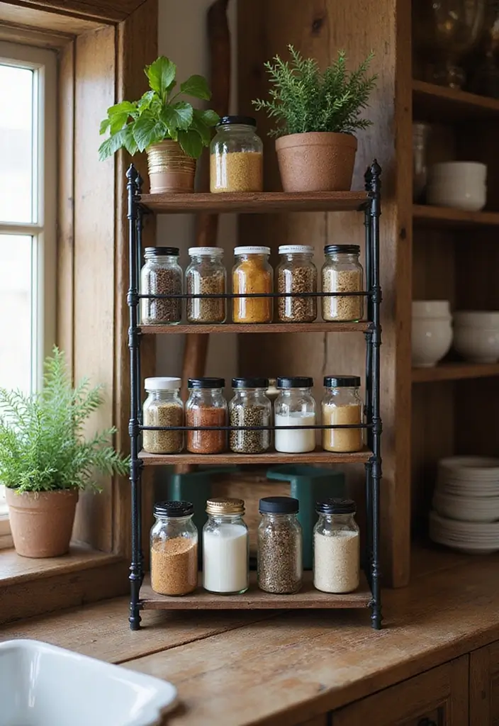 26 Handmade Spice Rack Decor Ideas To Organize Beautifully 37 26 Handmade Spice Rack Decor Ideas To Organize Beautifully - 13. Tiered Spice Rack