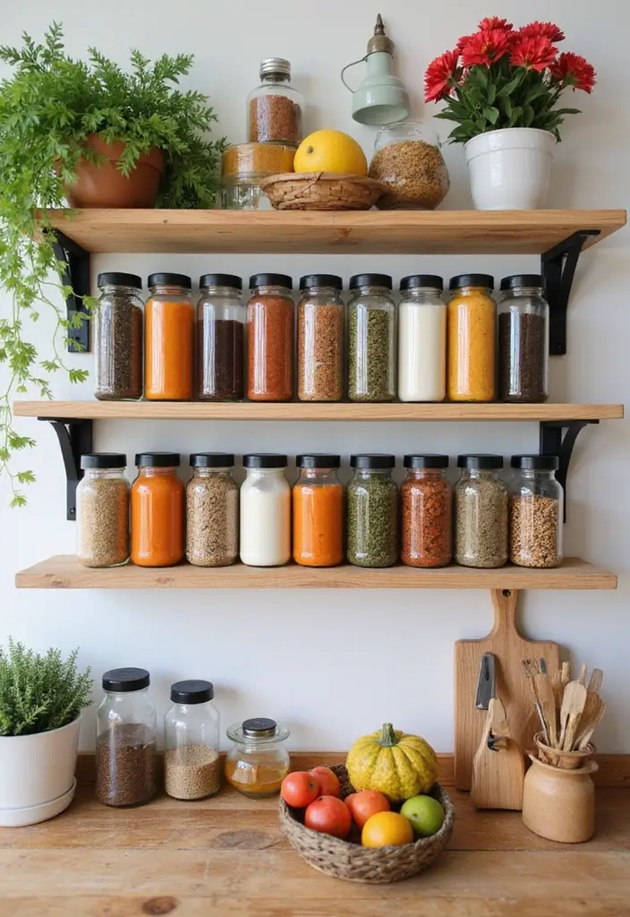26 Handmade Spice Rack Decor Ideas To Organize Beautifully 82 26 Handmade Spice Rack Decor Ideas To Organize Beautifully - 22. Color-Coded Spice Jars