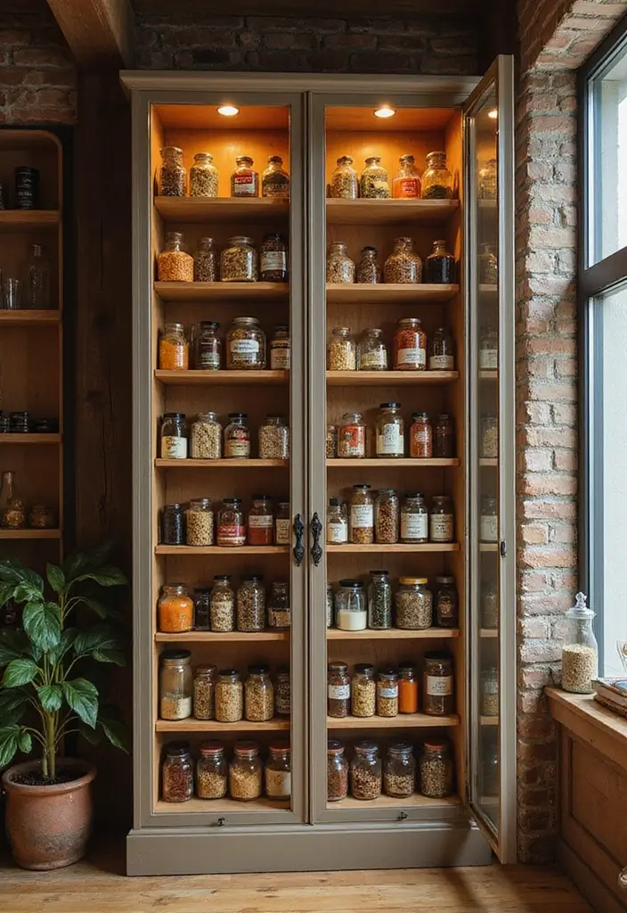 26 Handmade Spice Rack Decor Ideas To Organize Beautifully 84 26 Handmade Spice Rack Decor Ideas To Organize Beautifully - 24. Spice Rack with Glass Fronts