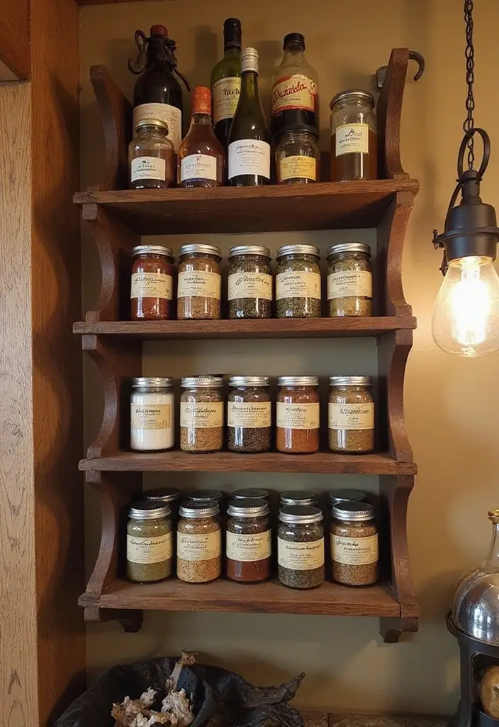 26 Handmade Spice Rack Decor Ideas To Organize Beautifully 19 26 Handmade Spice Rack Decor Ideas To Organize Beautifully - 5. Repurposed Wine Rack