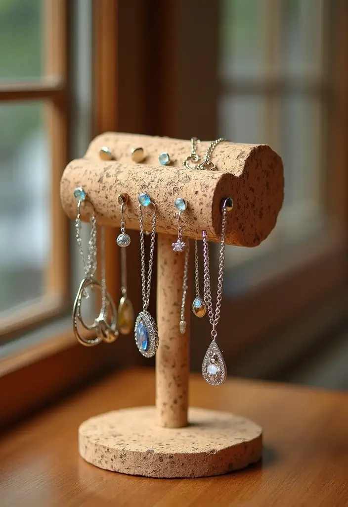 26 Handmade Wine Cork Decor Ideas For Sustainable Design 34 26 Handmade Wine Cork Decor Ideas For Sustainable Design - 18. Cork Jewelry Holder