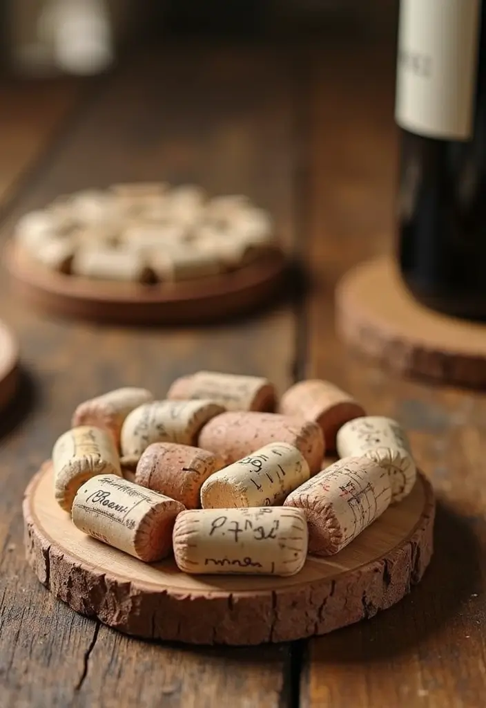 26 Handmade Wine Cork Decor Ideas For Sustainable Design 8 26 Handmade Wine Cork Decor Ideas For Sustainable Design - 2. Wine Cork Coasters